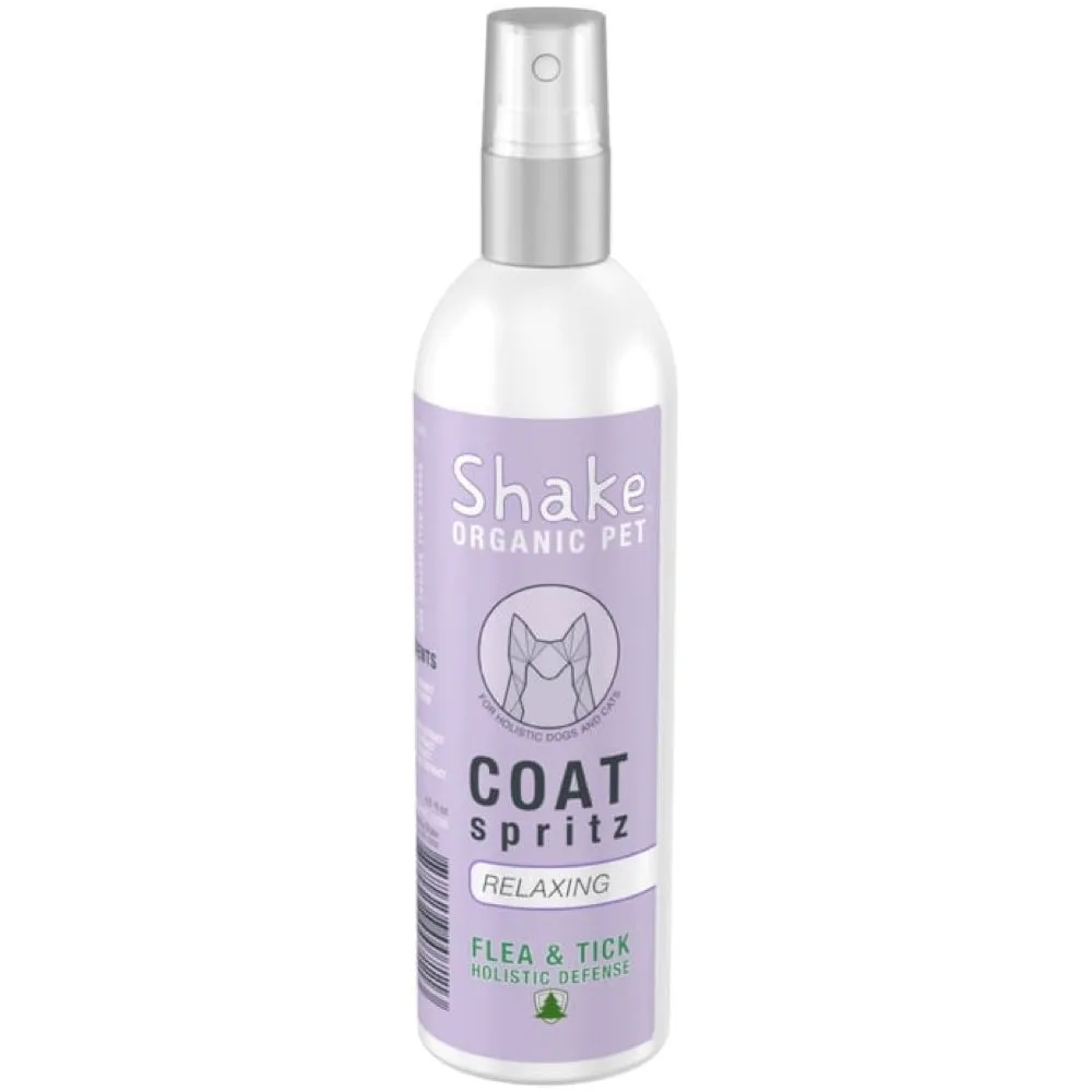 10% OFF: Shake Organic Relaxing Coat Spritz For Dogs & Cats 4.5oz