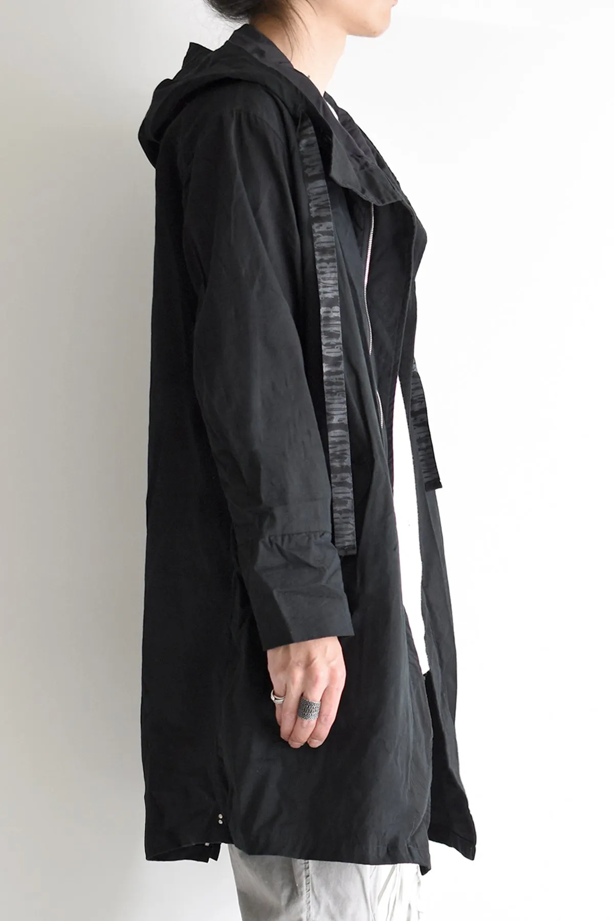 1901-JK03A Organic Cotton Mods Coat Black