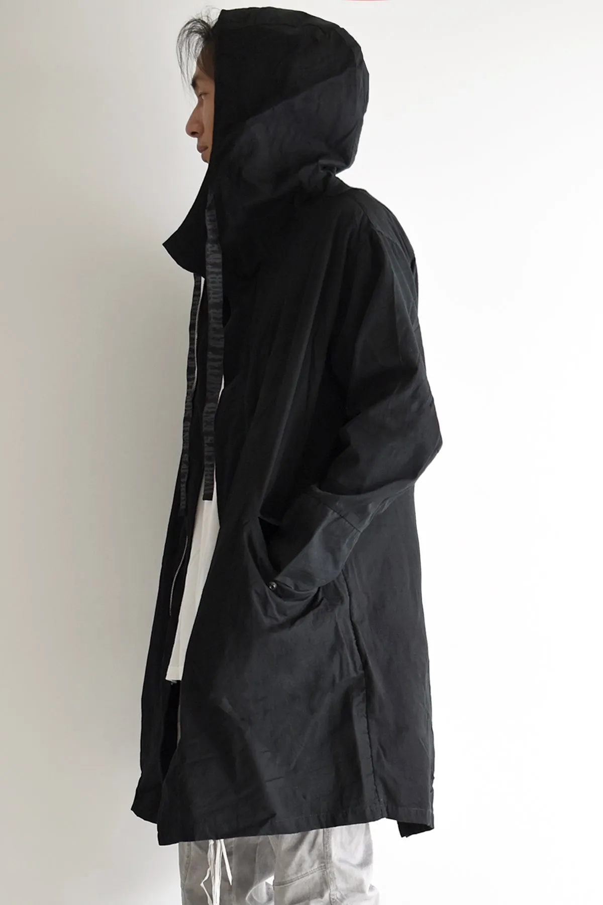 1901-JK03A Organic Cotton Mods Coat Black