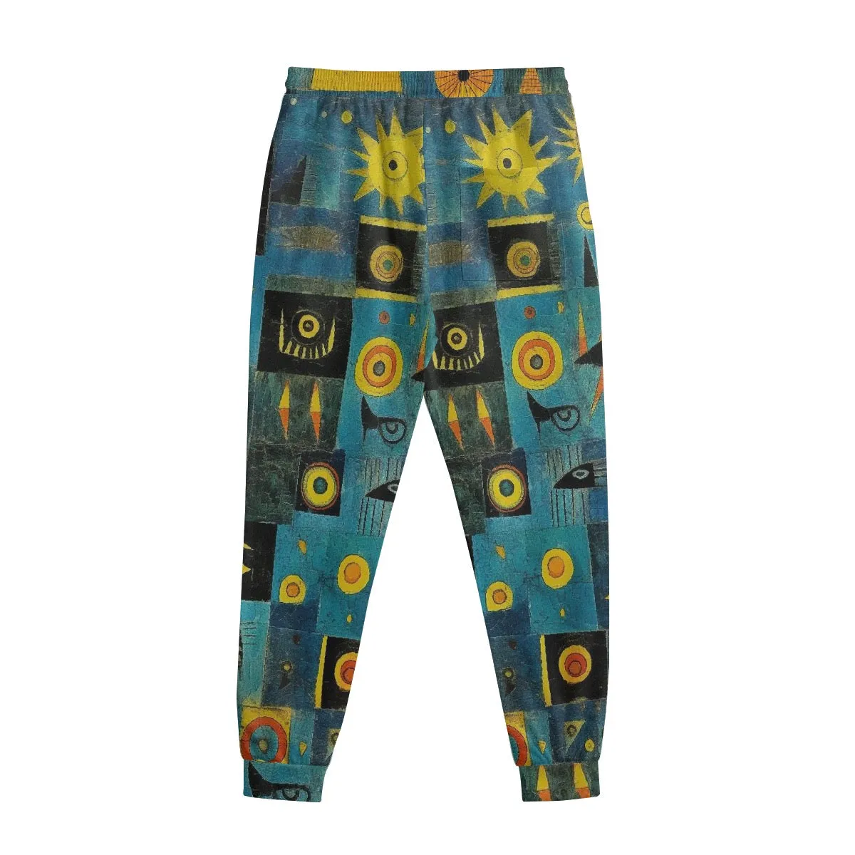 All-Over Print Men's Sweatpants With Waistband246 blue print abstract