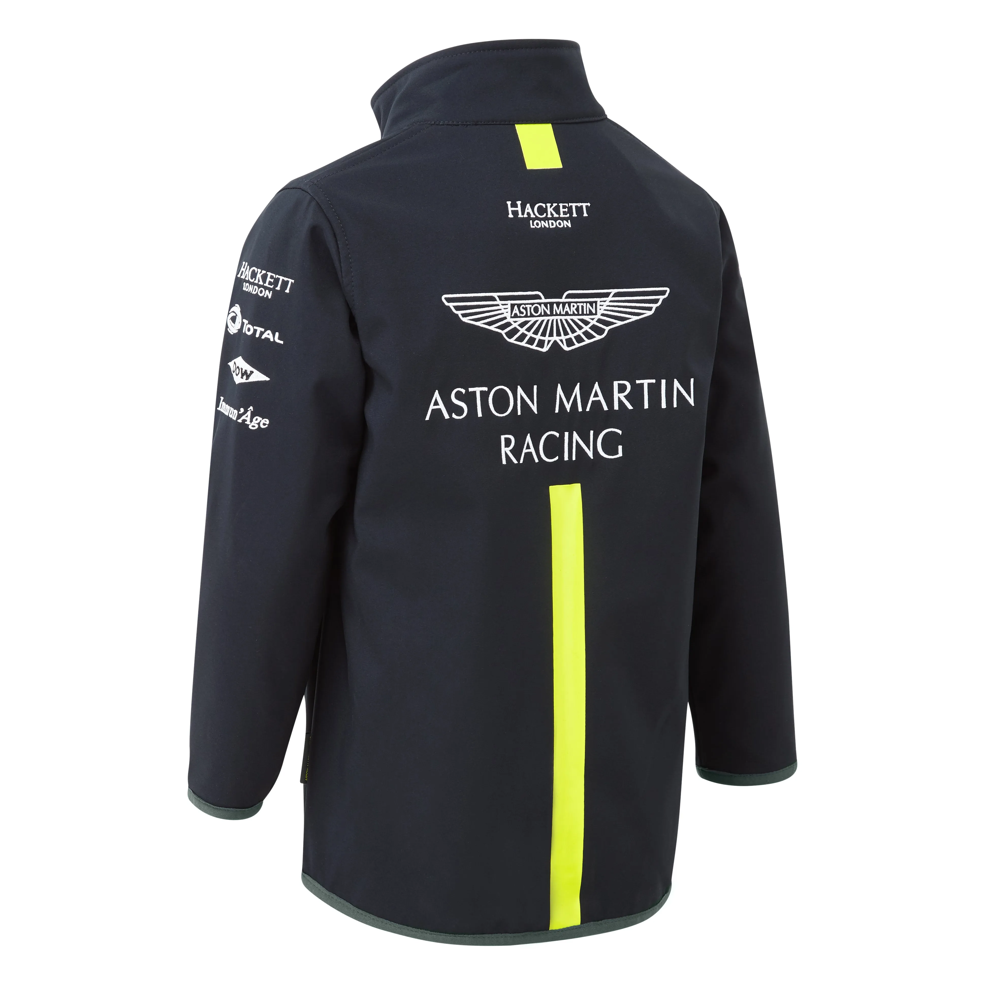 Aston Martin Racing Team Replica Sponsor Softshell Jacket - Kids - Navy Blue