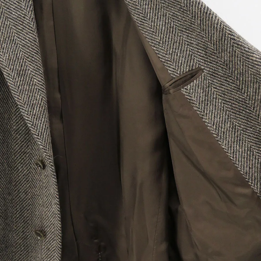 【AURALEE/オーラリー】<br>LAMA SHETLAND WOOL TWEED CHESTERFIELD COAT <br>A24AC01LS