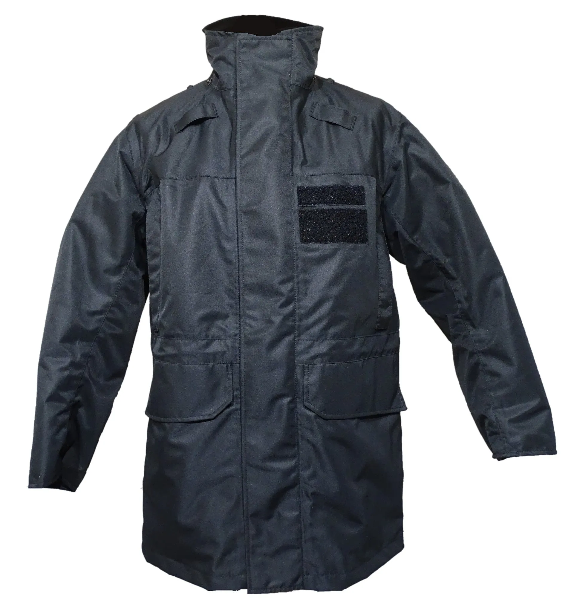 Black 3/4 Length Lightweight Waterproof Rain Coat BPC03AN