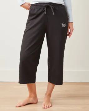 Black - Down Time Cropped Sweatpants - Cropped Sweatpants