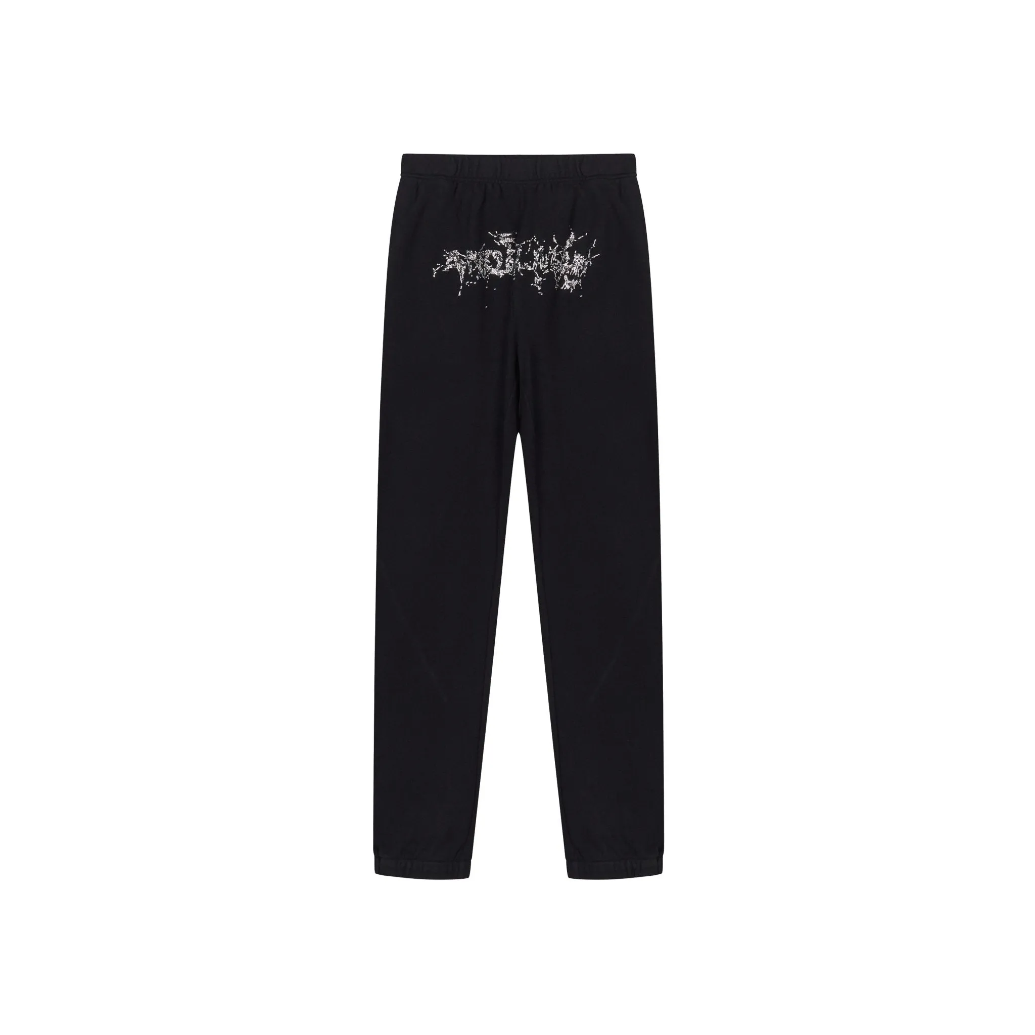 Black Spider Net Diamond Joggers