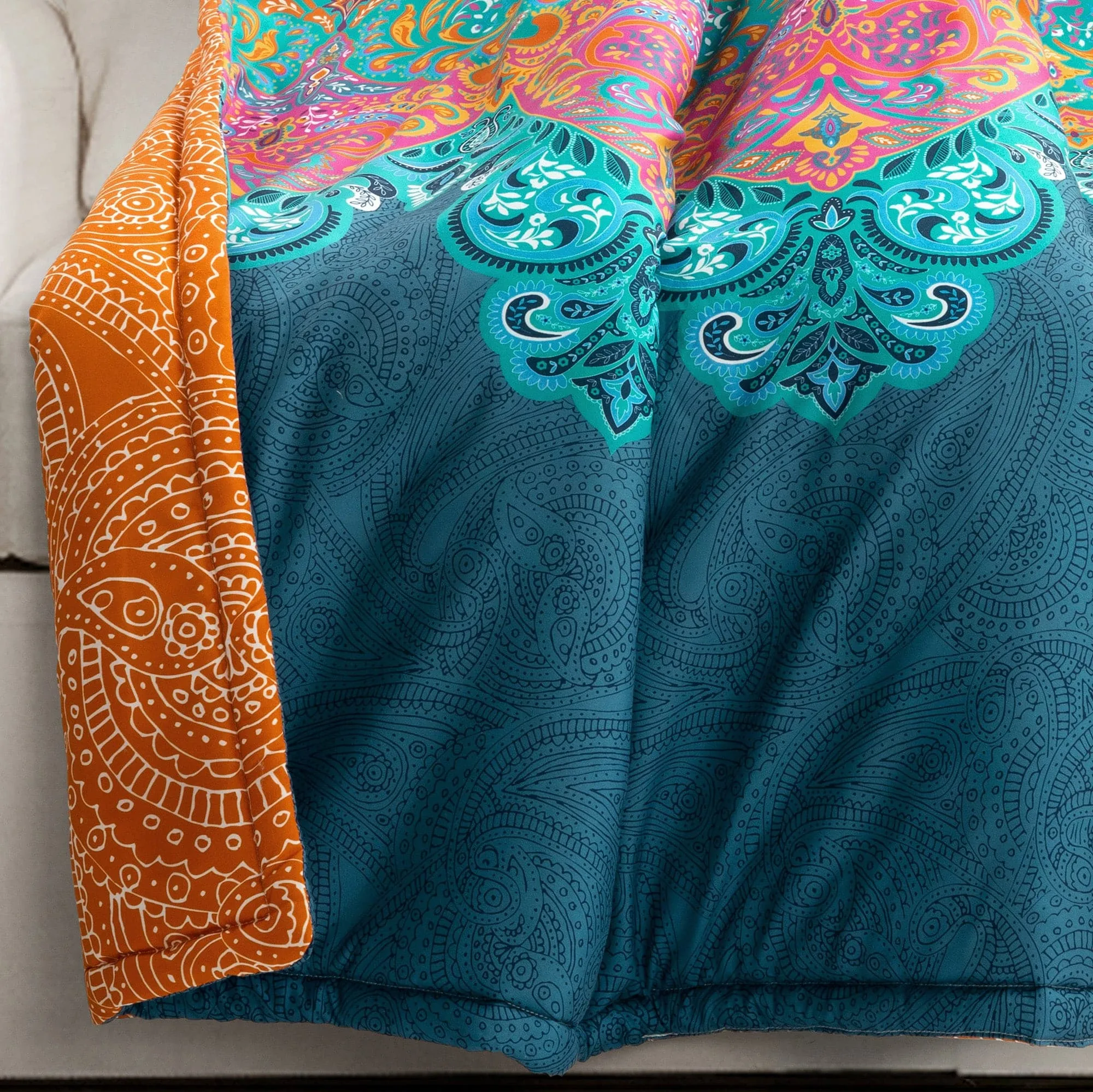 Boho Chic Reversible Throw