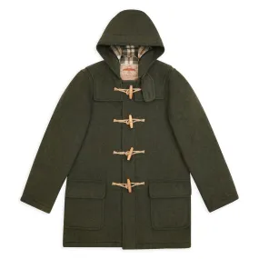 Burrows & Hare Water Repellent Wool Duffle Coat - Khaki