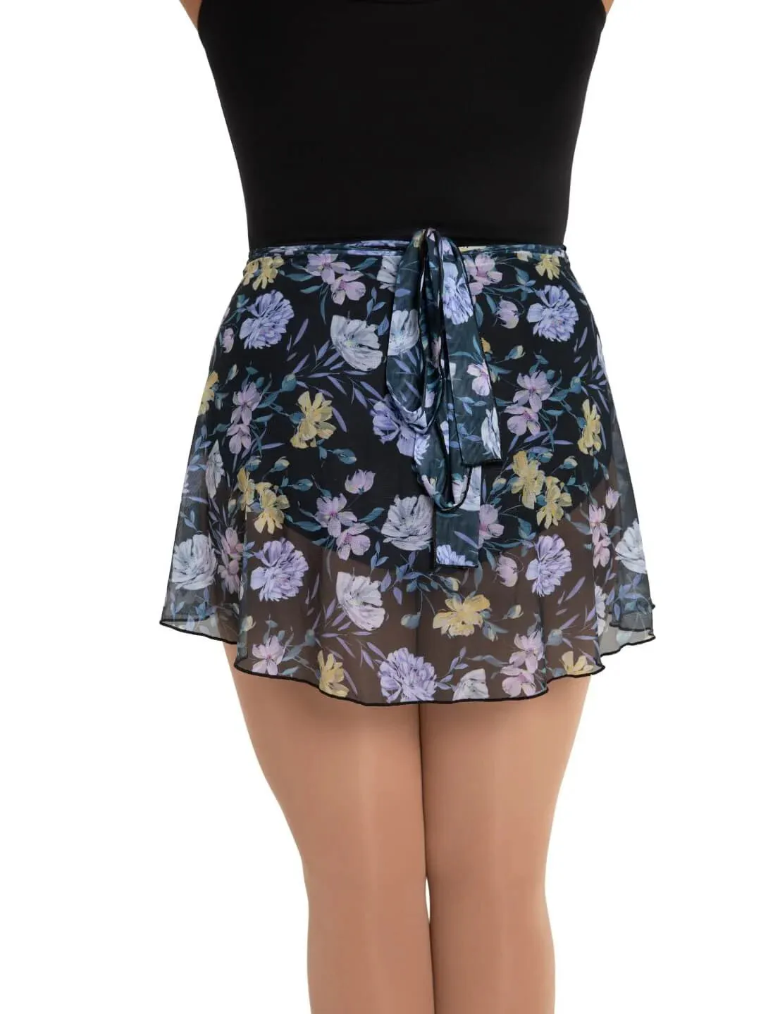 Capezio - Le Jardin Printed Mesh Wrap Skirt - Adult (12186W) - Artistic Floral