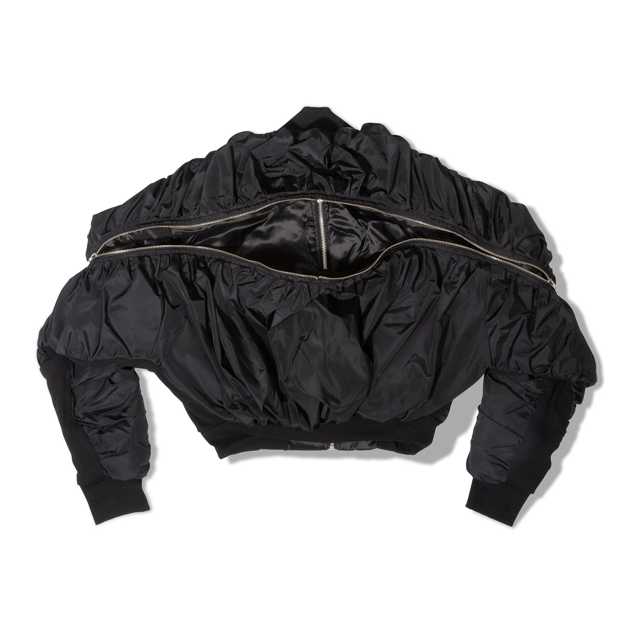 Casa Como Style-TWO WAY ZIPPER- DETAILED BOMBER JACKET