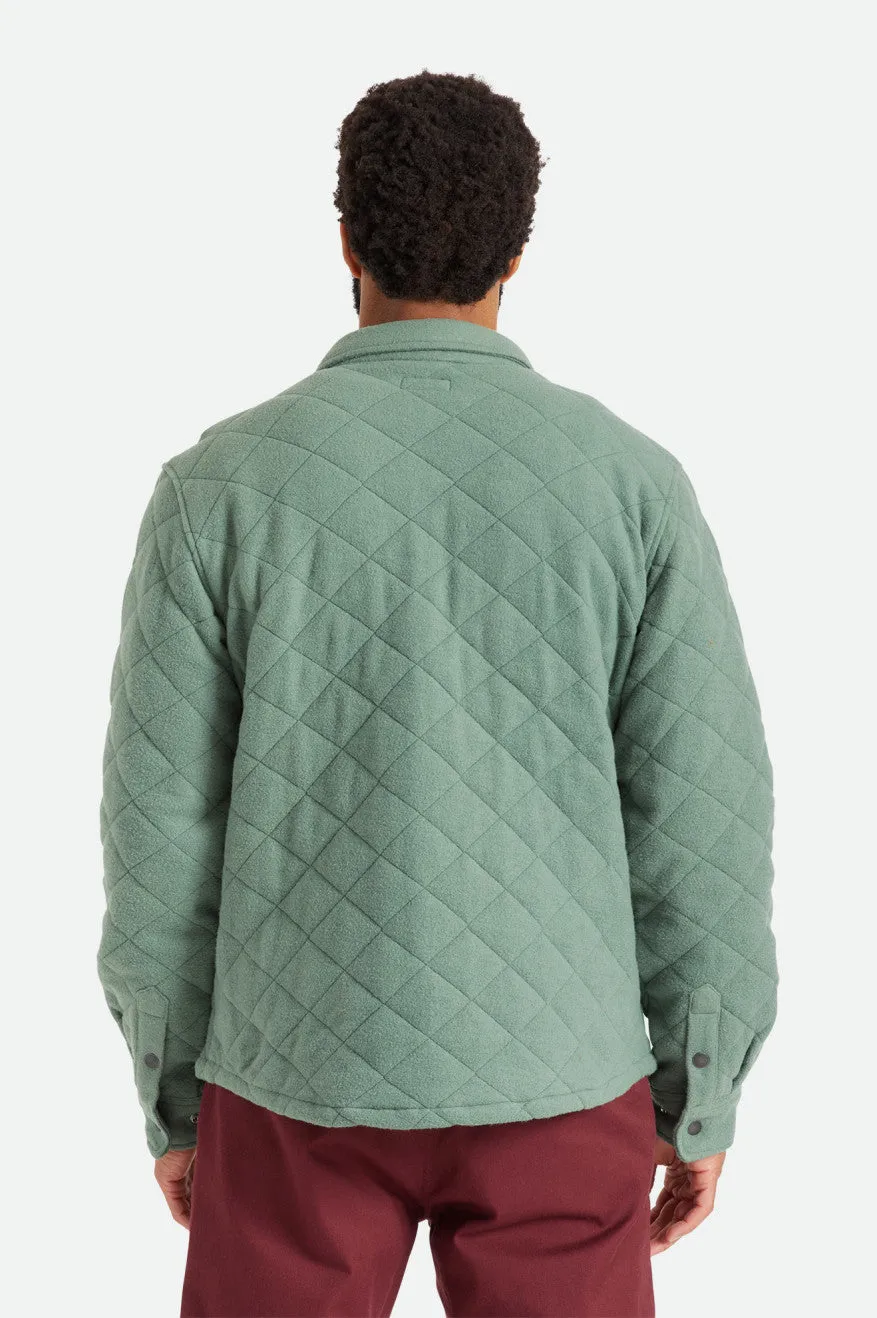 Cass Quilted Fleece Jacket - Dark Forest