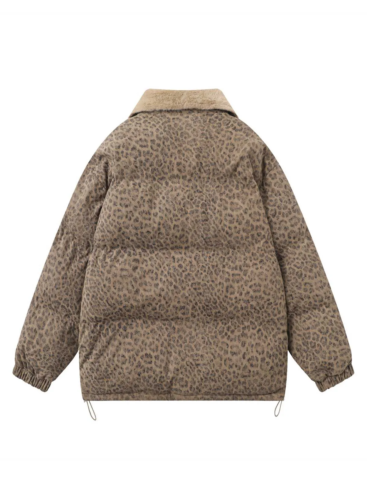 Cheetah Sherpa-Lined Puffer Jacket