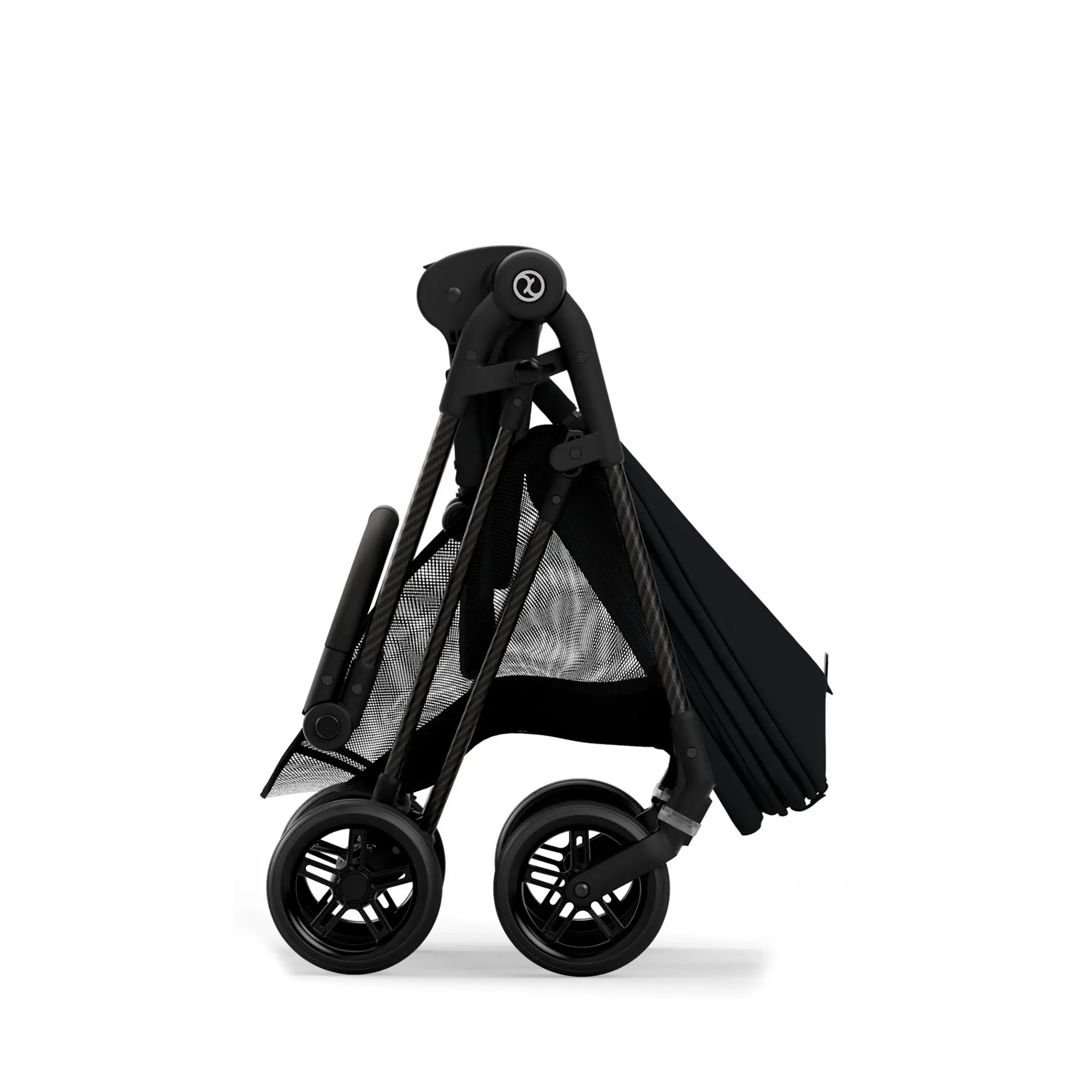 CYBEX Melio Carbon 3 Ultra Lightweight Stroller - Moon Black