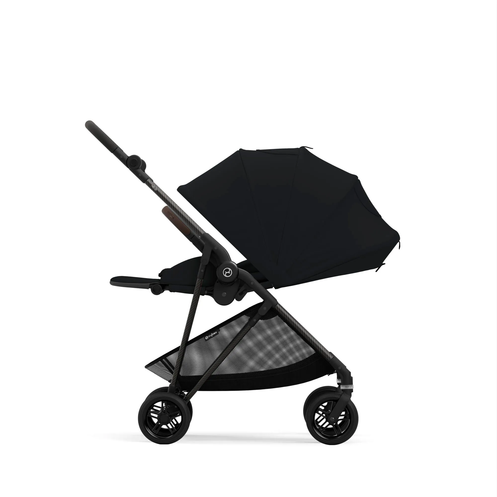 CYBEX Melio Carbon 3 Ultra Lightweight Stroller - Moon Black