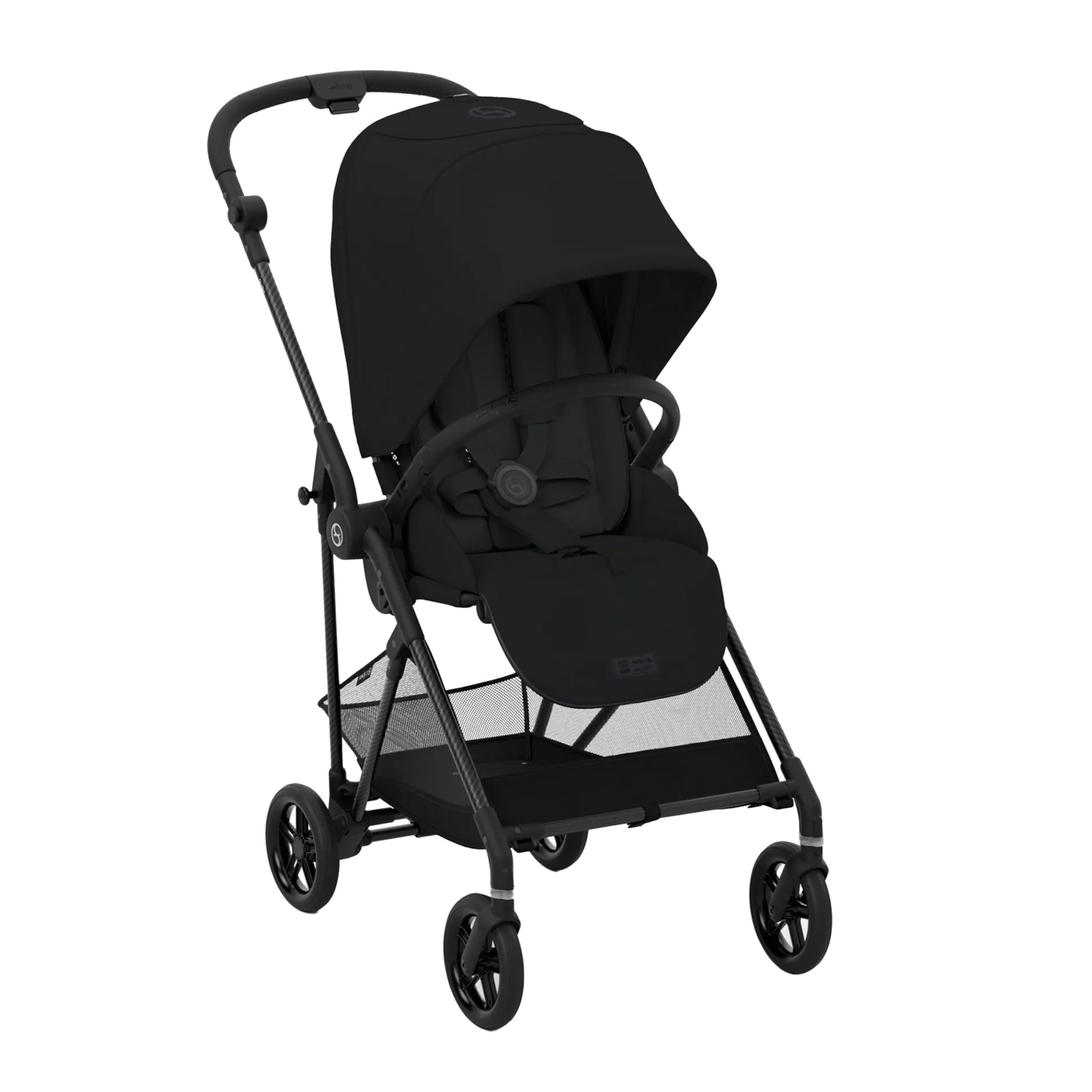 CYBEX Melio Carbon 3 Ultra Lightweight Stroller - Moon Black