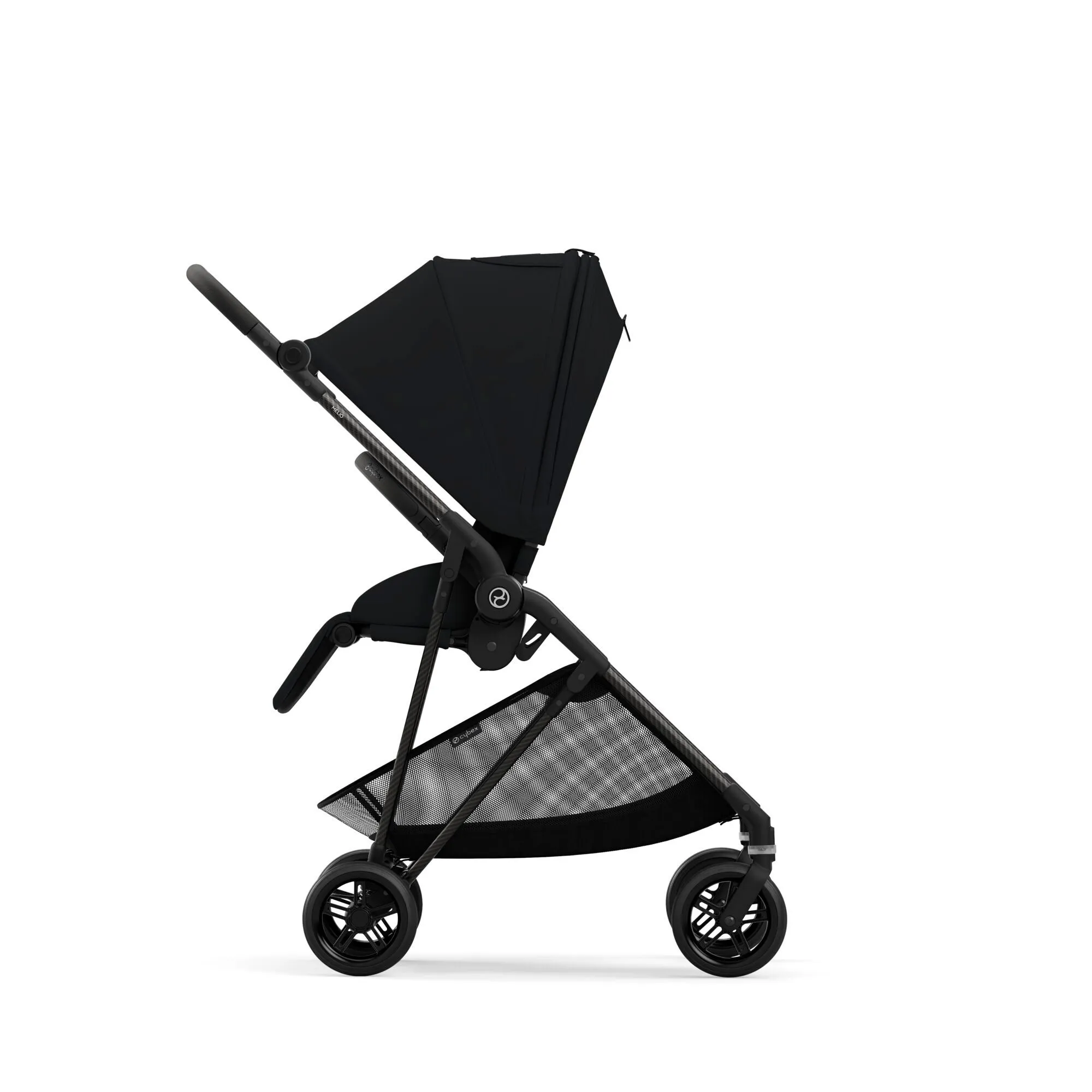 CYBEX Melio Carbon 3 Ultra Lightweight Stroller - Moon Black