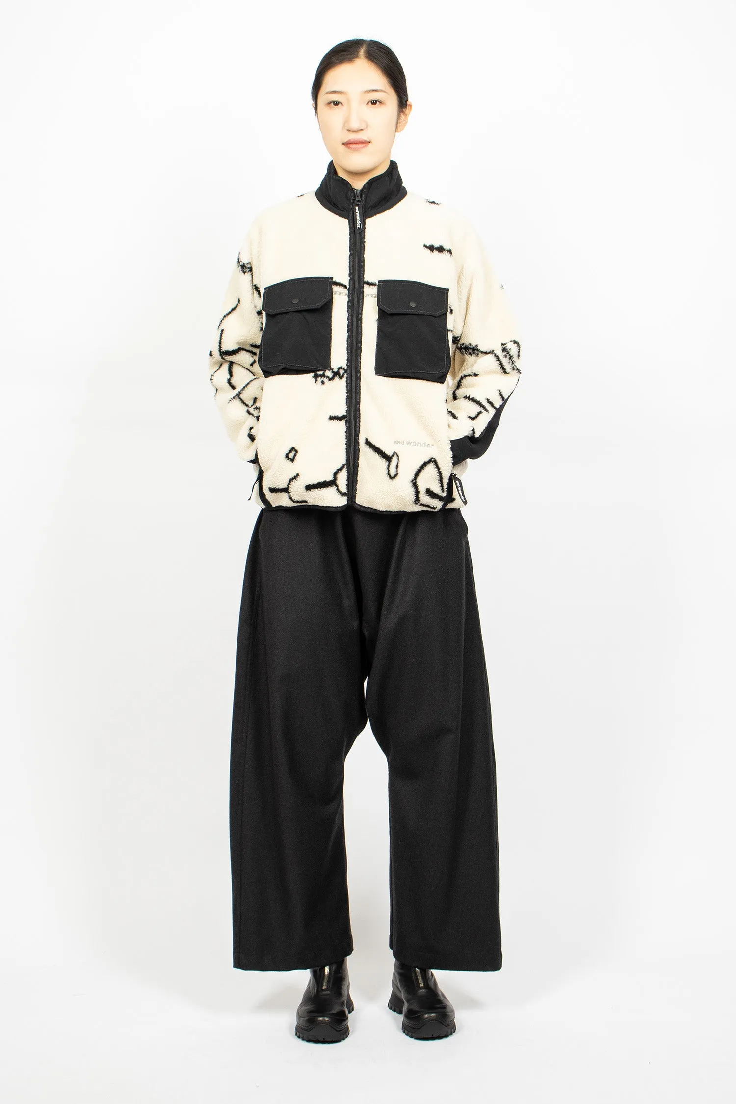 Daijiro OHARA Map Key Boa Jacket Off-White