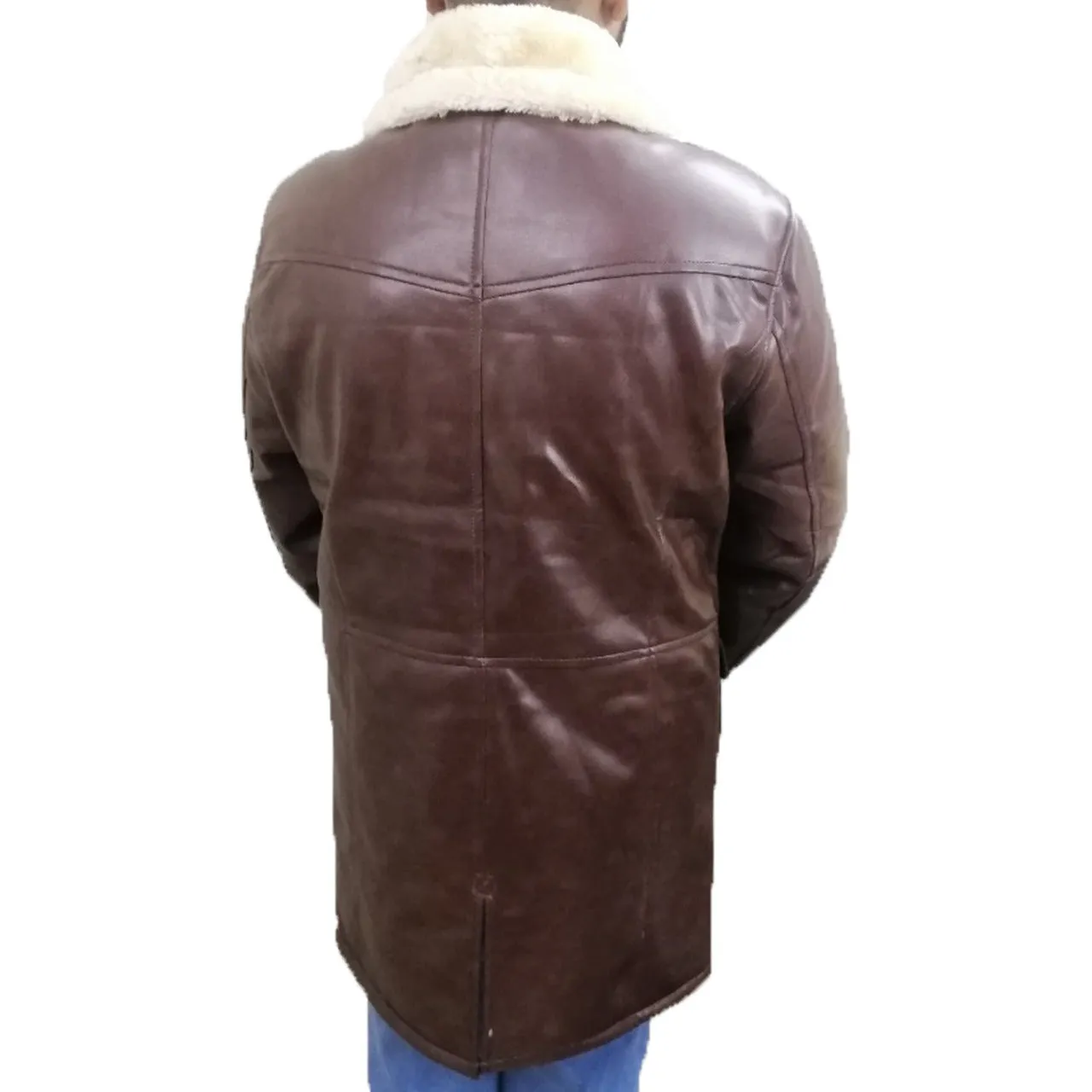 Dark Knight Rises Distressed Brown Bane Leather Coat