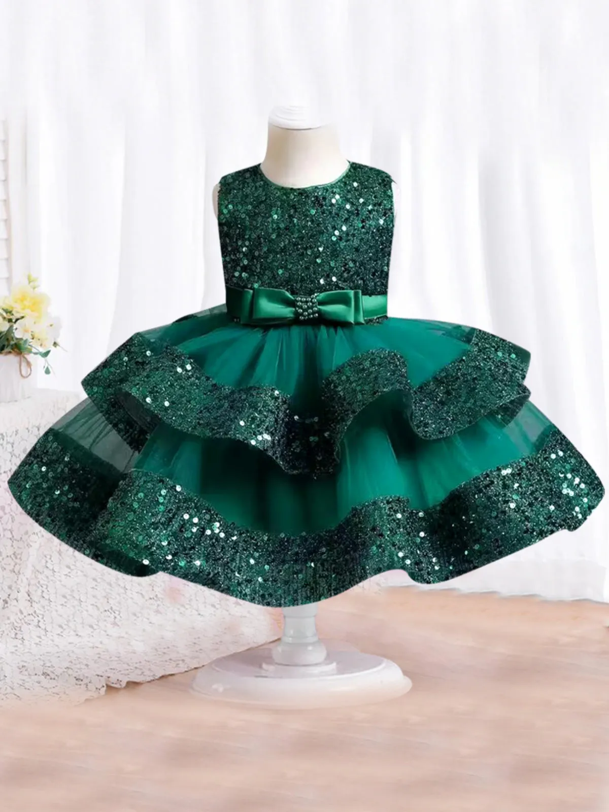 Fairytale Dreams Sleeveless Sequin Party Dress