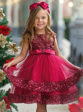 Fairytale Dreams Sleeveless Sequin Party Dress