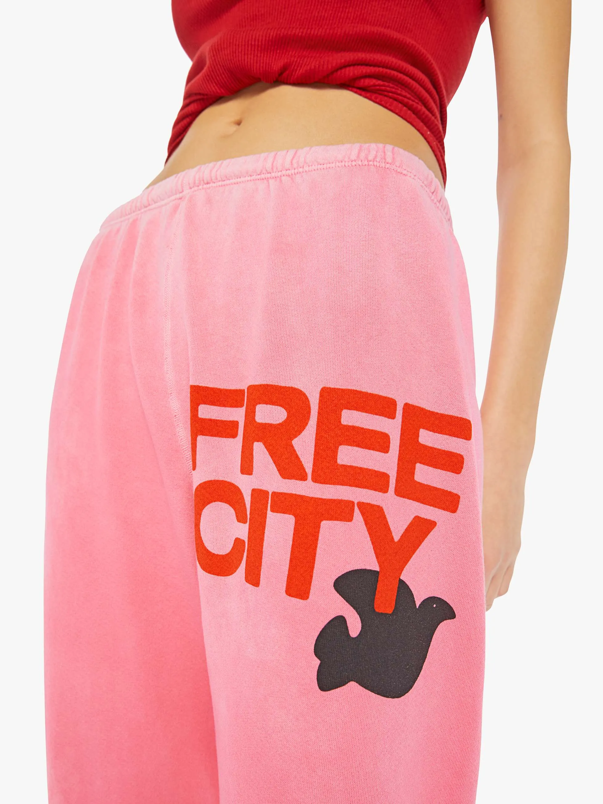 FREECITY LETSGO OG Superyumm Sweatpant - Pink Plant