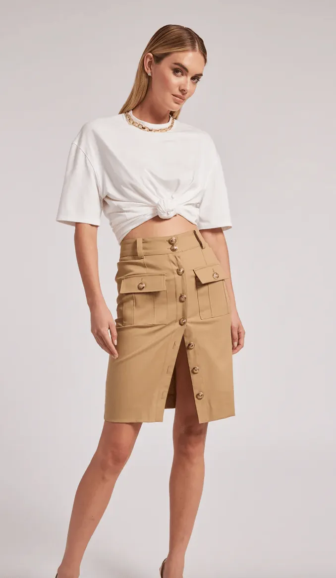 Generation Love Cressida Skirt in Taupe