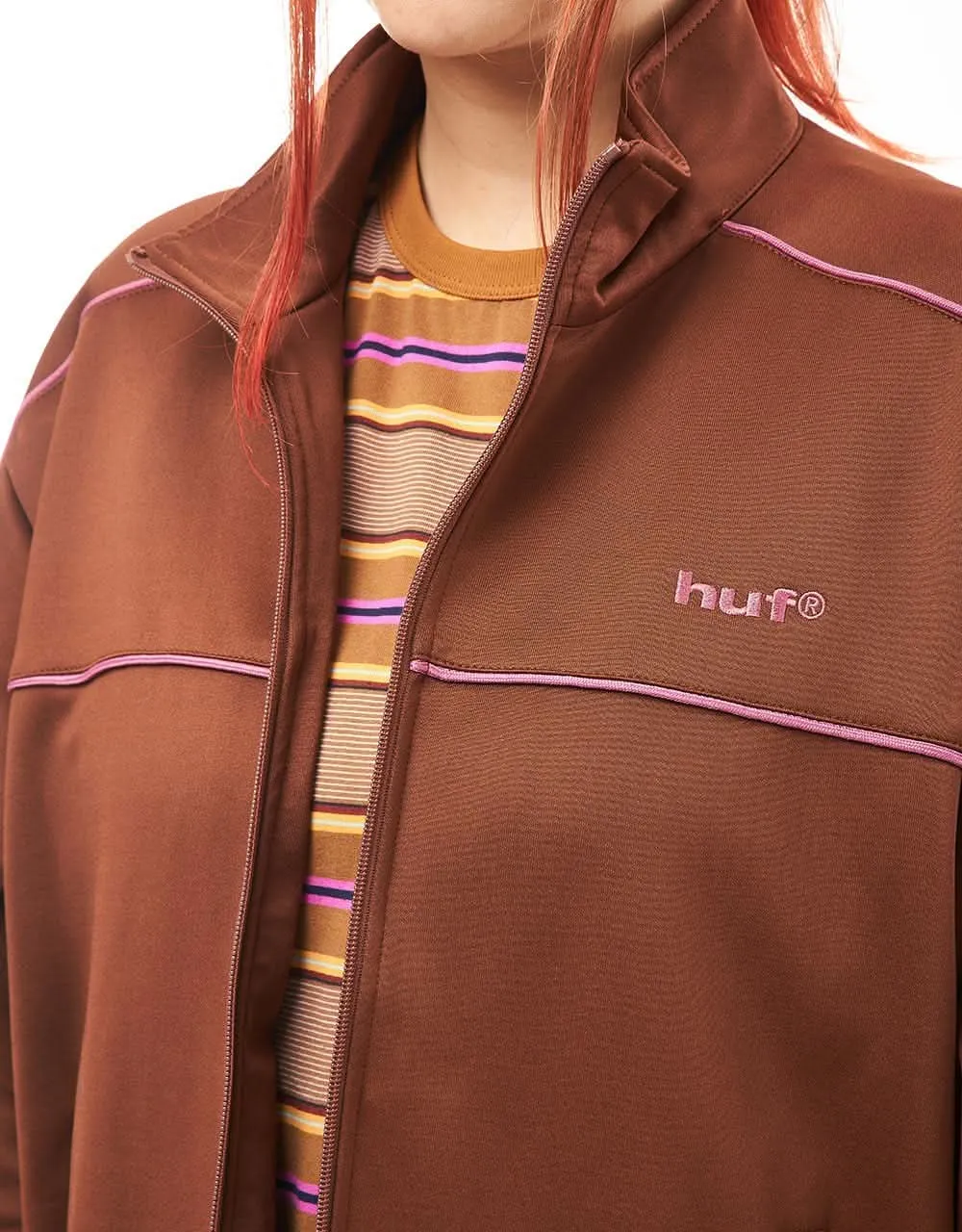 HUF Lexington Track Jacket - Rich Brown