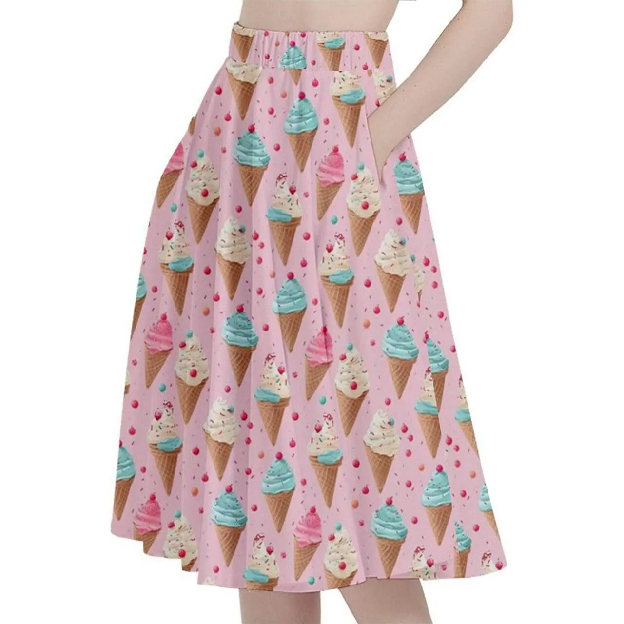 Ice Cream Sprinkles Full Circle Skirt