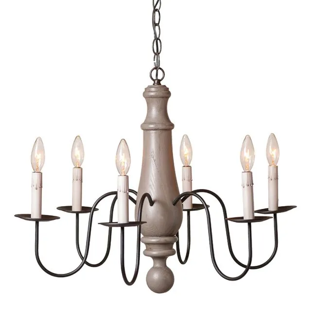 Large Norfolk Chandelier in Earl Gray