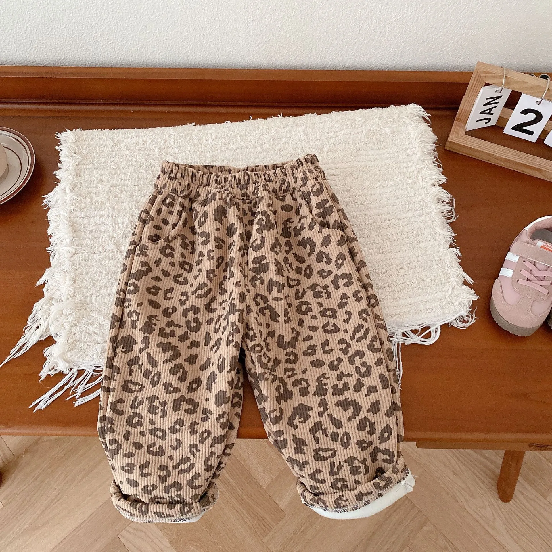 Leopard Cub Corduroy Pants