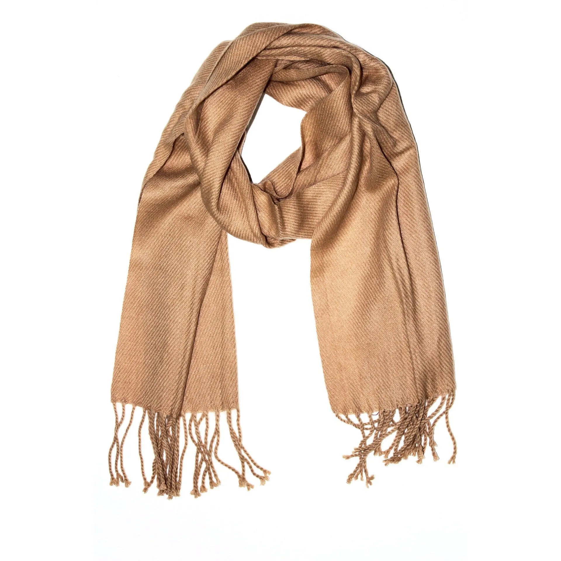 Lightweight Acrylic Scarf - Camel