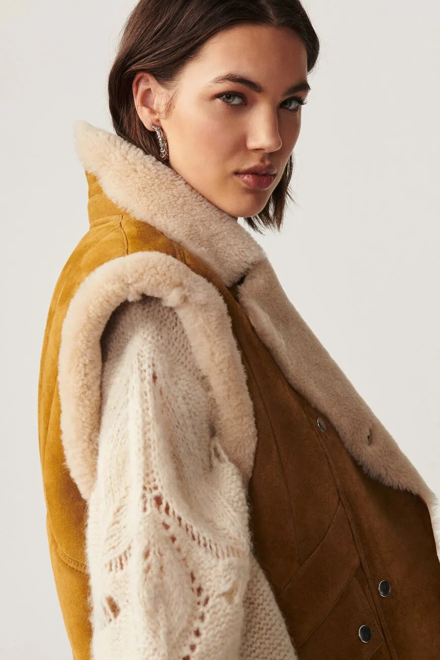 Maeenor Camel Gilet - 1