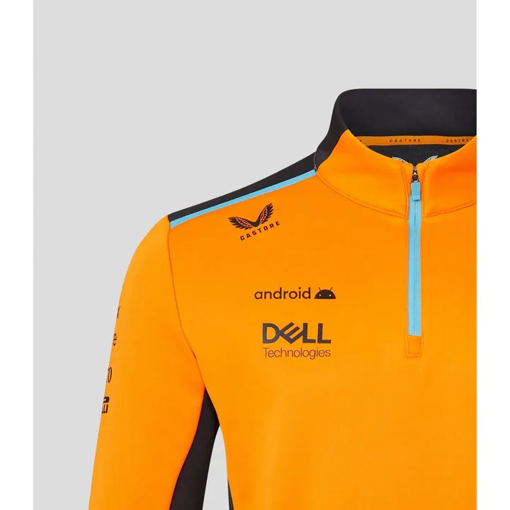 McLaren F1™ Teamwear Men's Half-Zipper - Papaya Orange