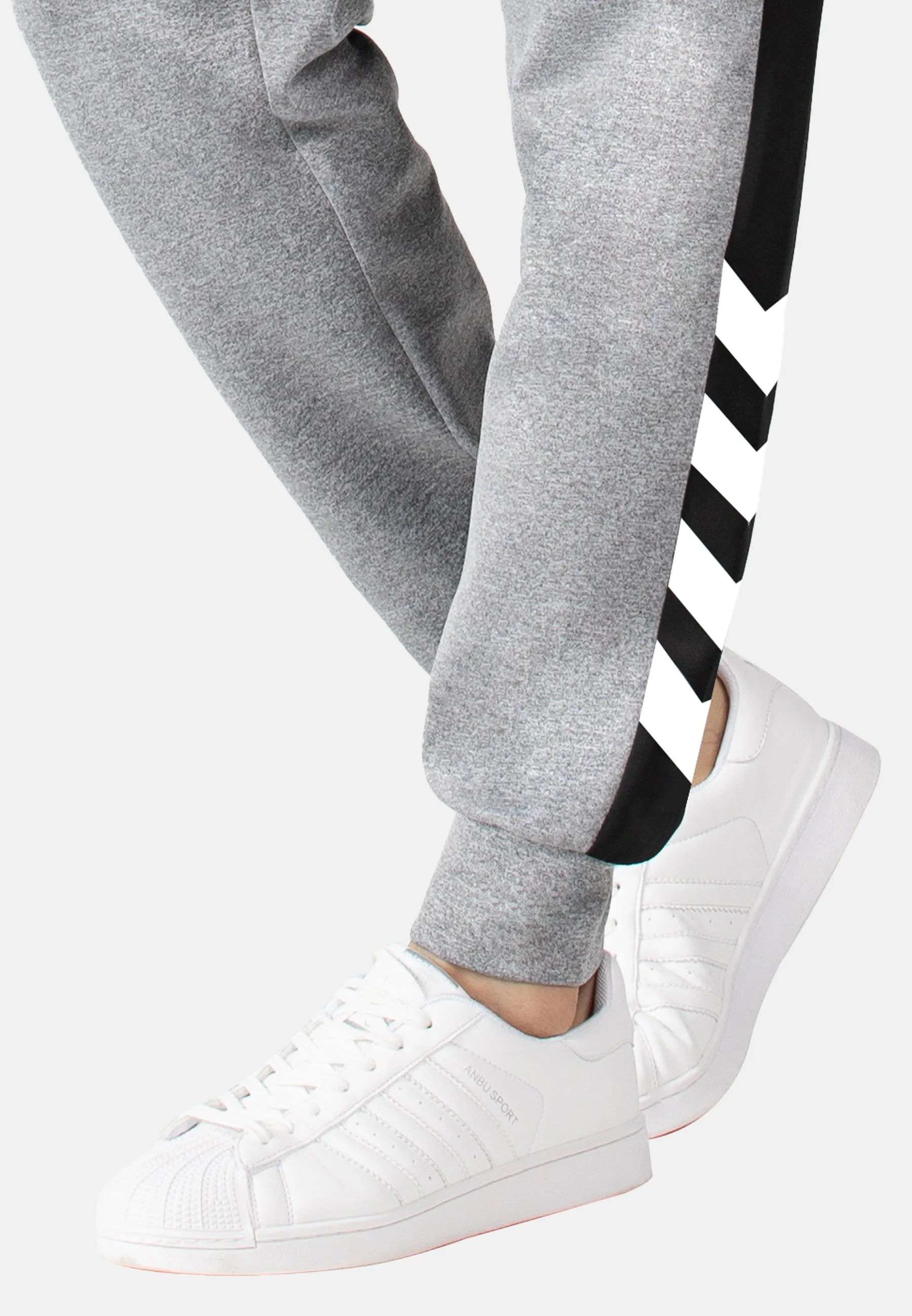 Mens sweatpants bottoms with Reflective printed blocks