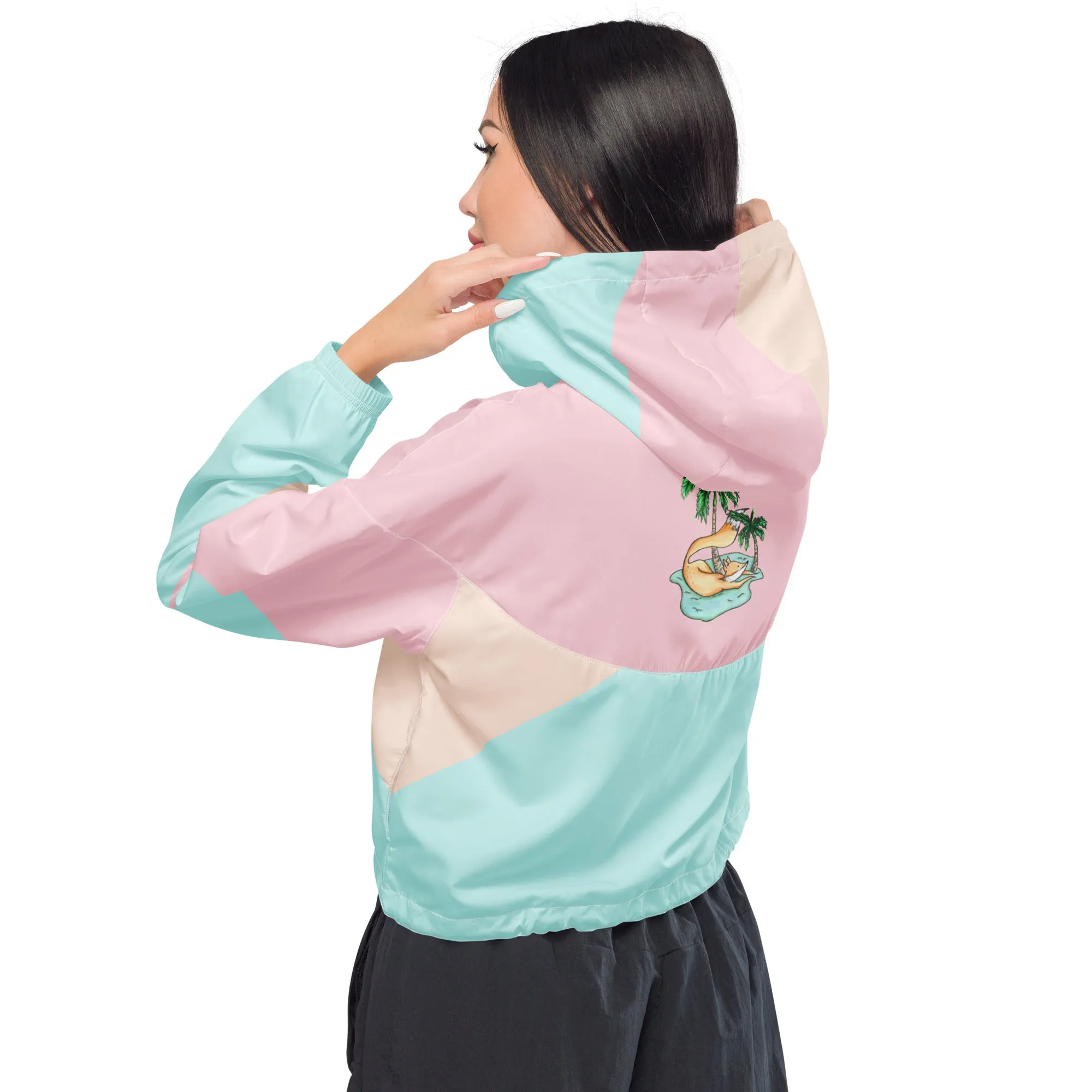 Miami Geo- Cropped Windbreaker