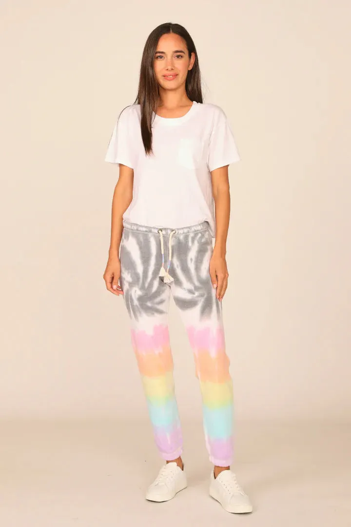 Ocean Drive Firework Tie Dye Burnout Jogger