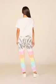 Ocean Drive Firework Tie Dye Burnout Jogger