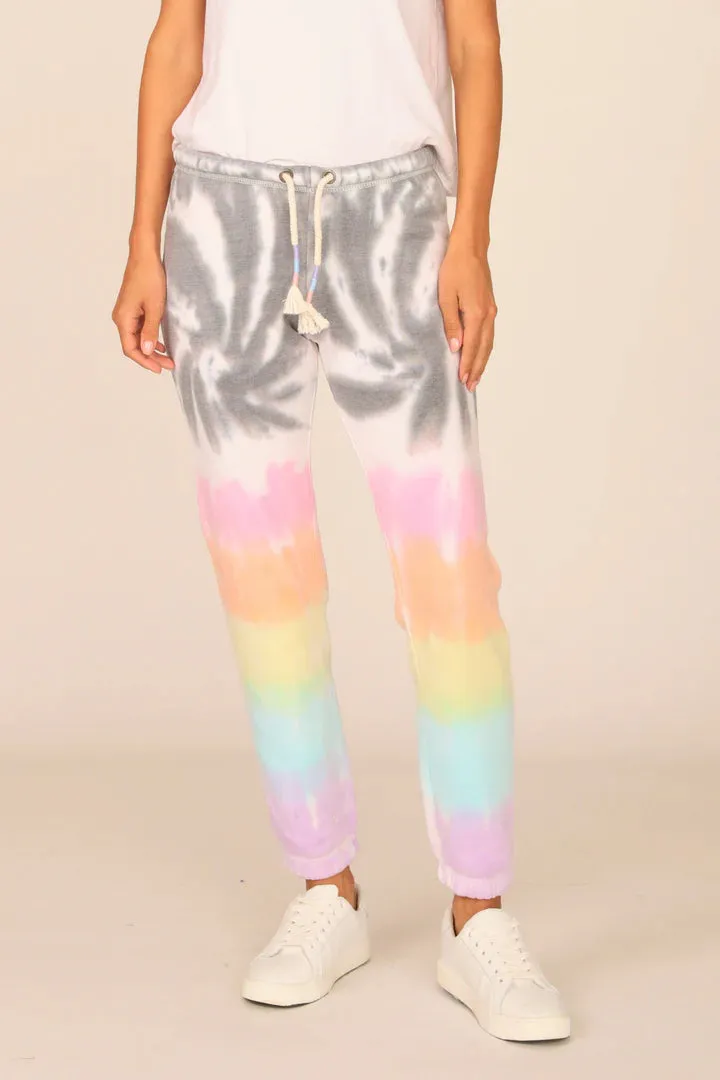 Ocean Drive Firework Tie Dye Burnout Jogger