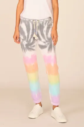 Ocean Drive Firework Tie Dye Burnout Jogger