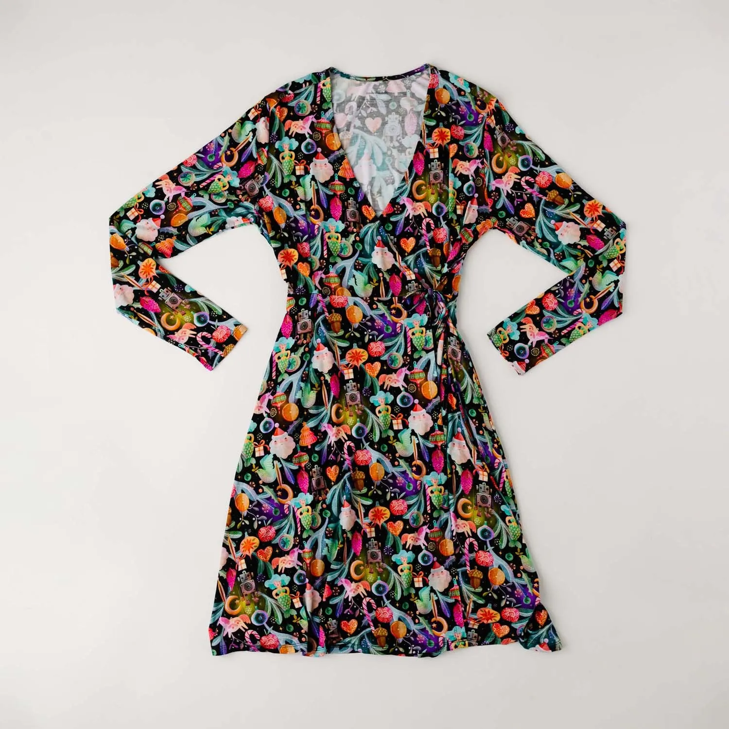 Ornamental Women's Lounge Wrap Dress