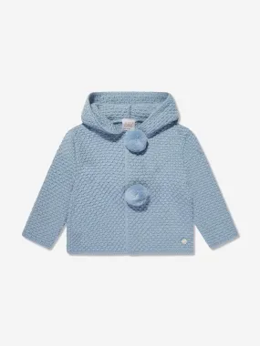 Paz Rodriguez Baby Boys Knitted Pram Coat in Blue