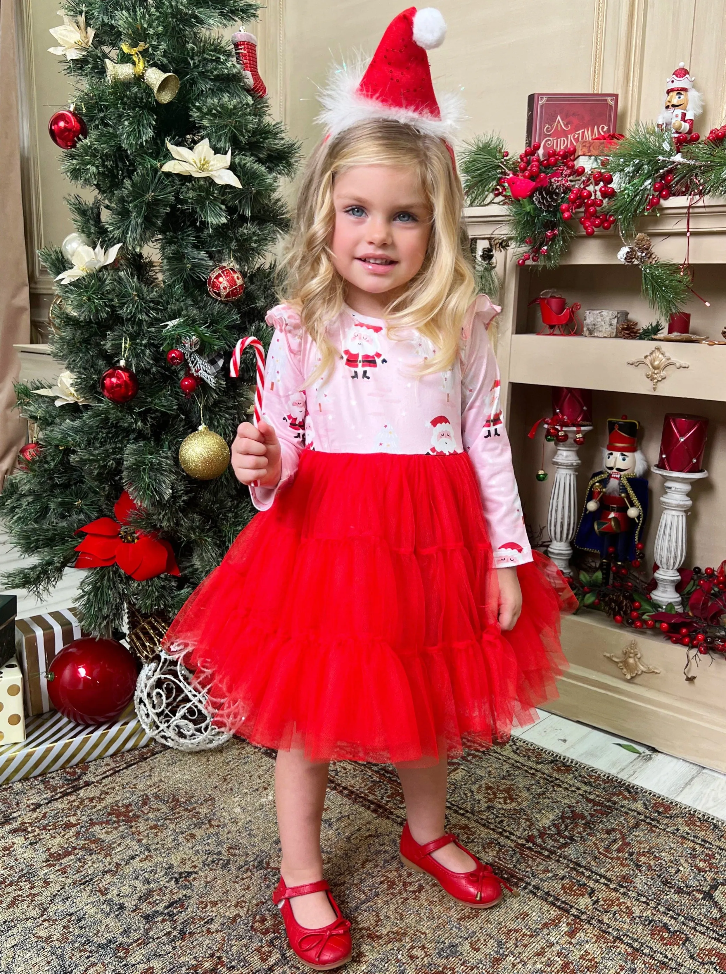 Santa Snow Day Tutu Dress