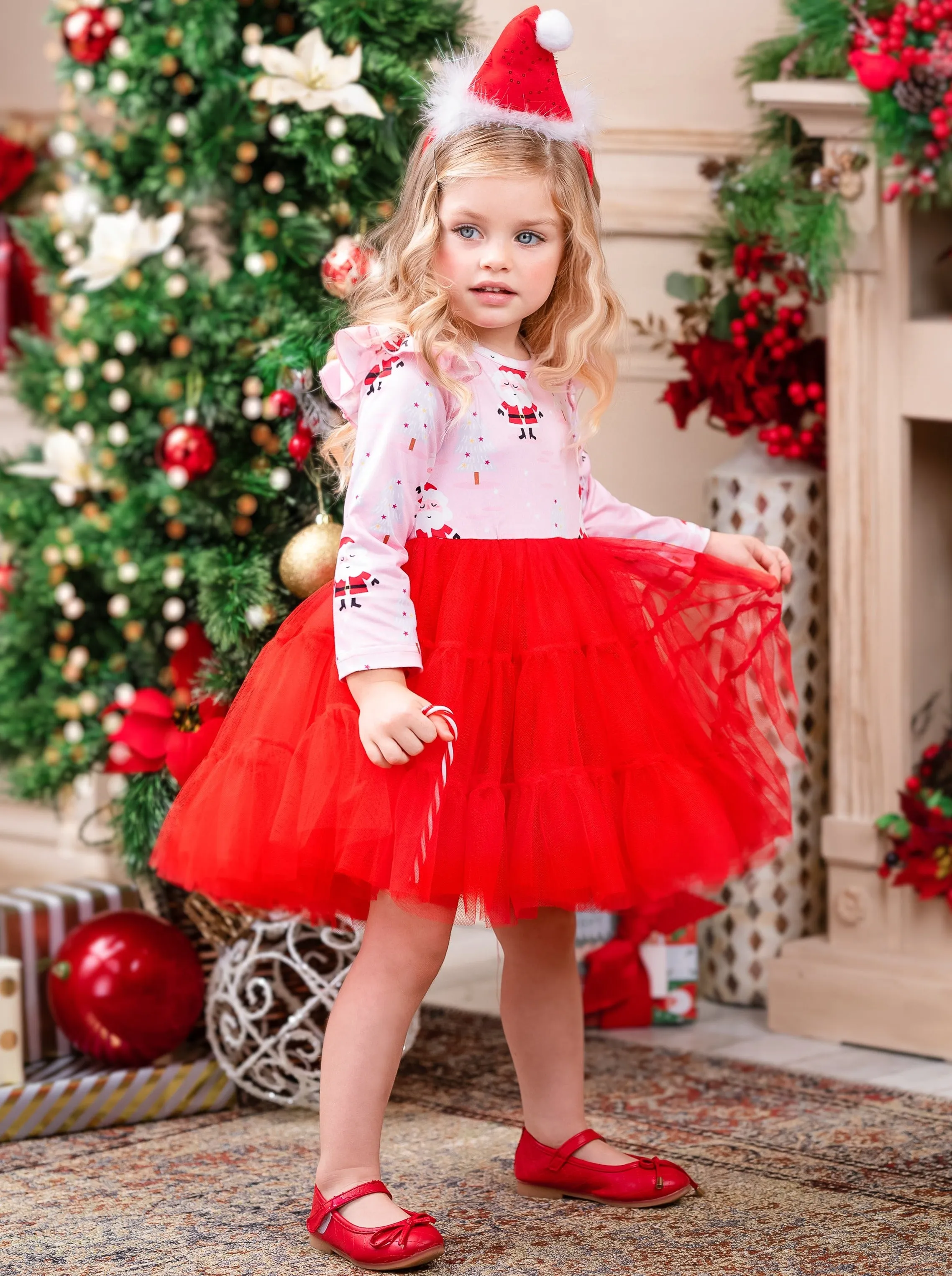 Santa Snow Day Tutu Dress