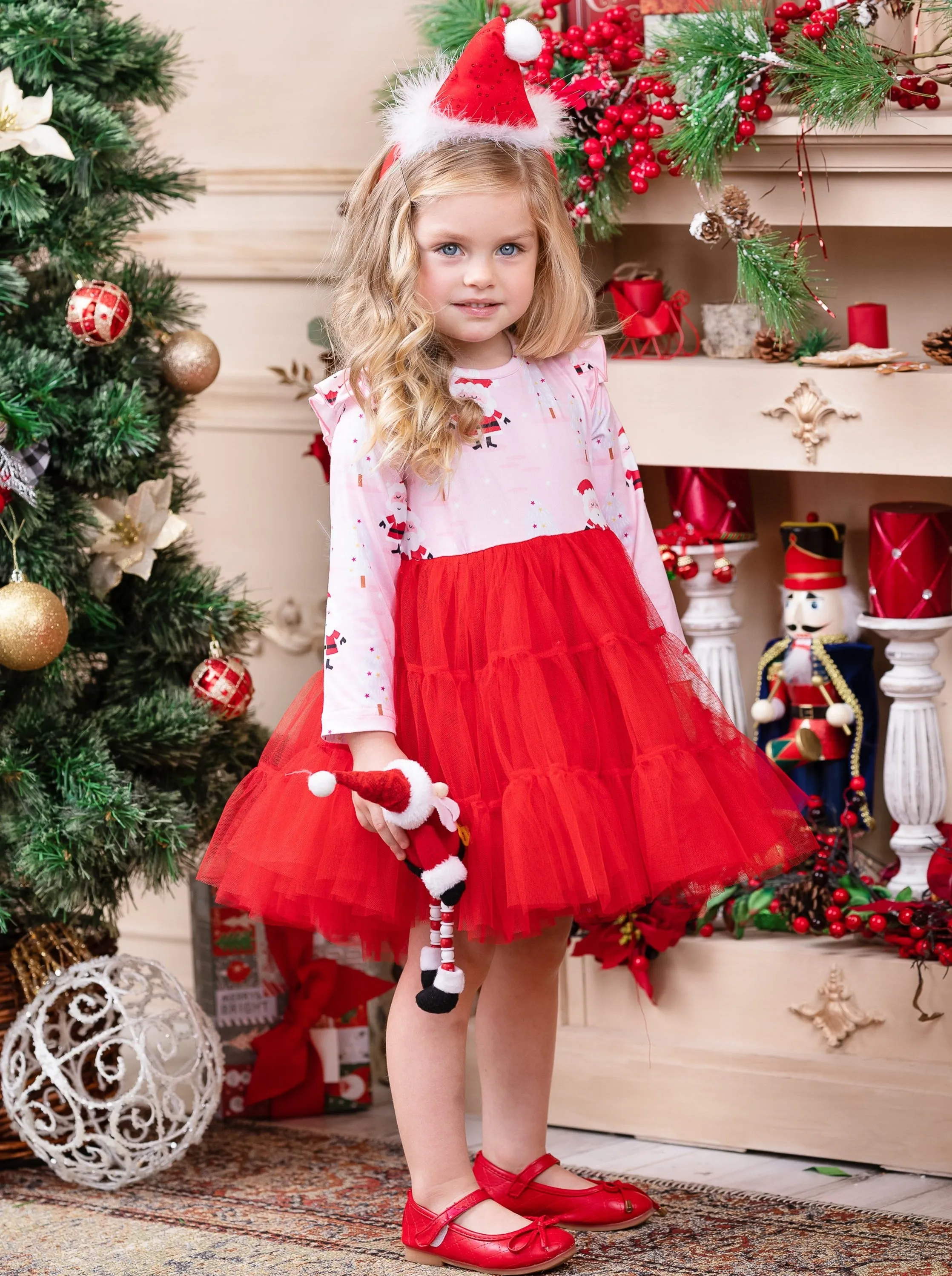 Santa Snow Day Tutu Dress