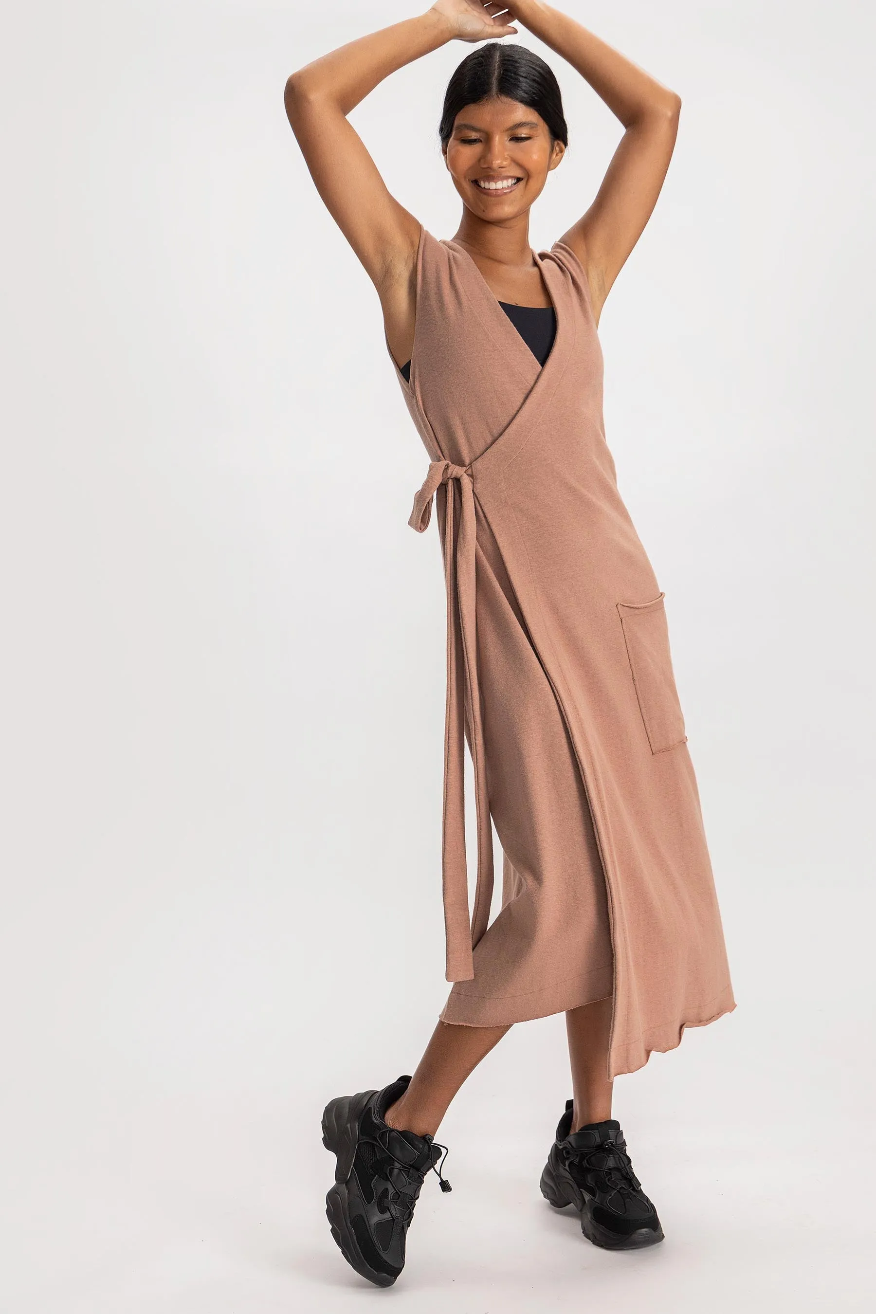 Soft Side Wrap Dress