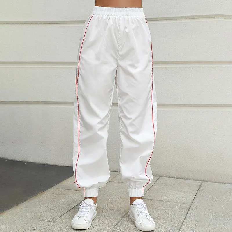 Stripe Elastic Waist Sweatpants