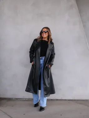 Tyra Trench Coat - Black