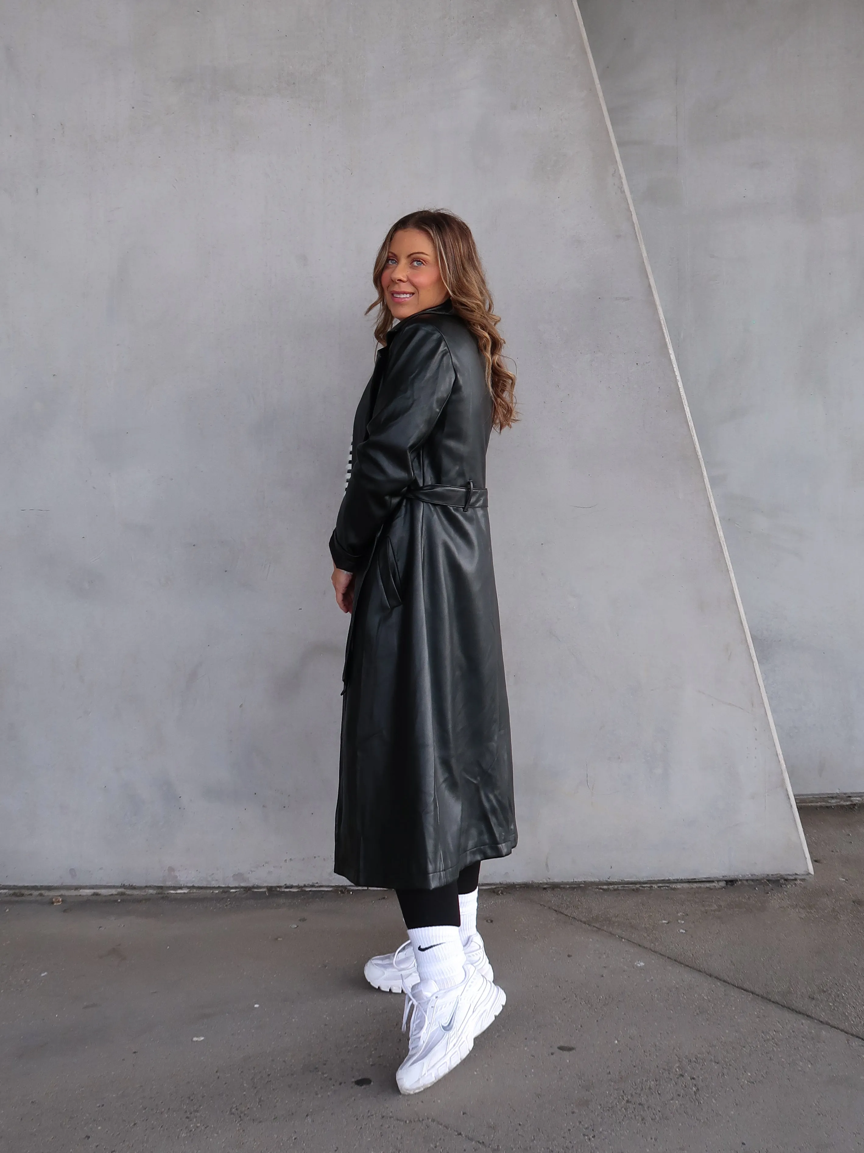 Tyra Trench Coat - Black