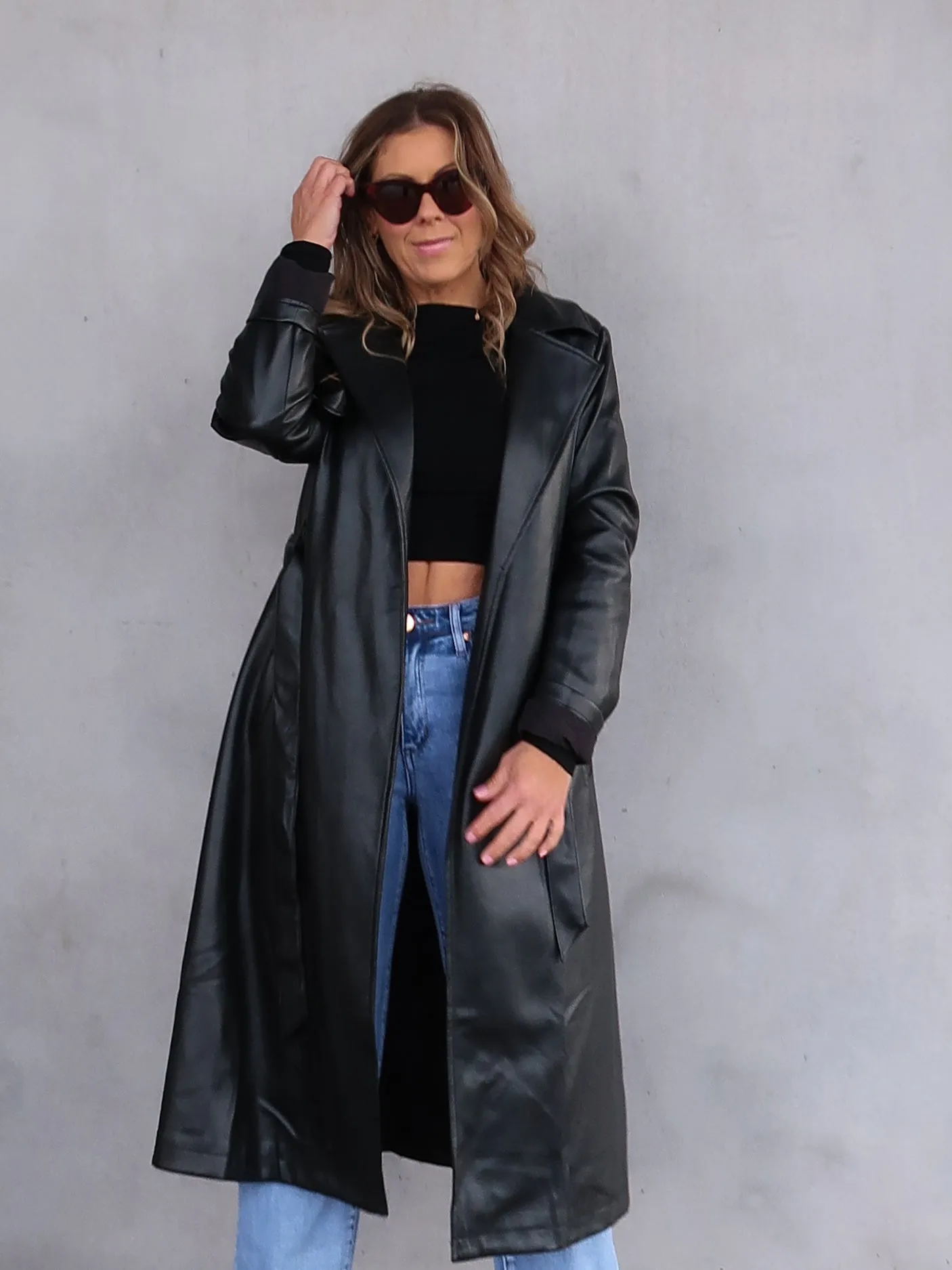 Tyra Trench Coat - Black