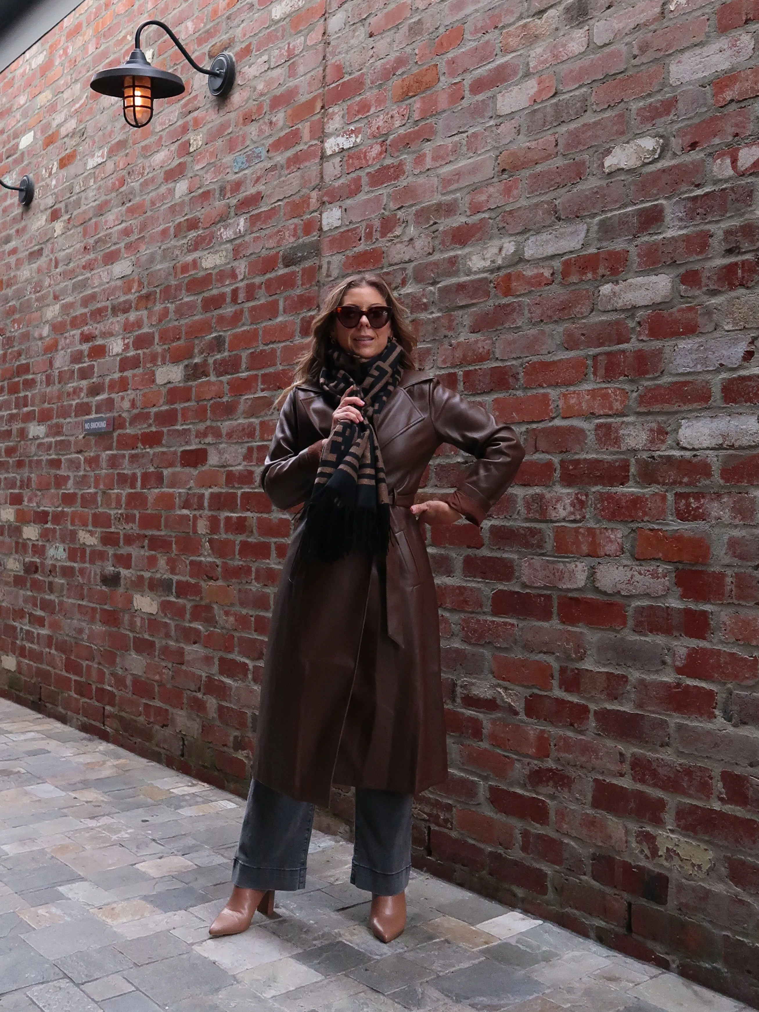 Tyra Trench Coat - Chocolate