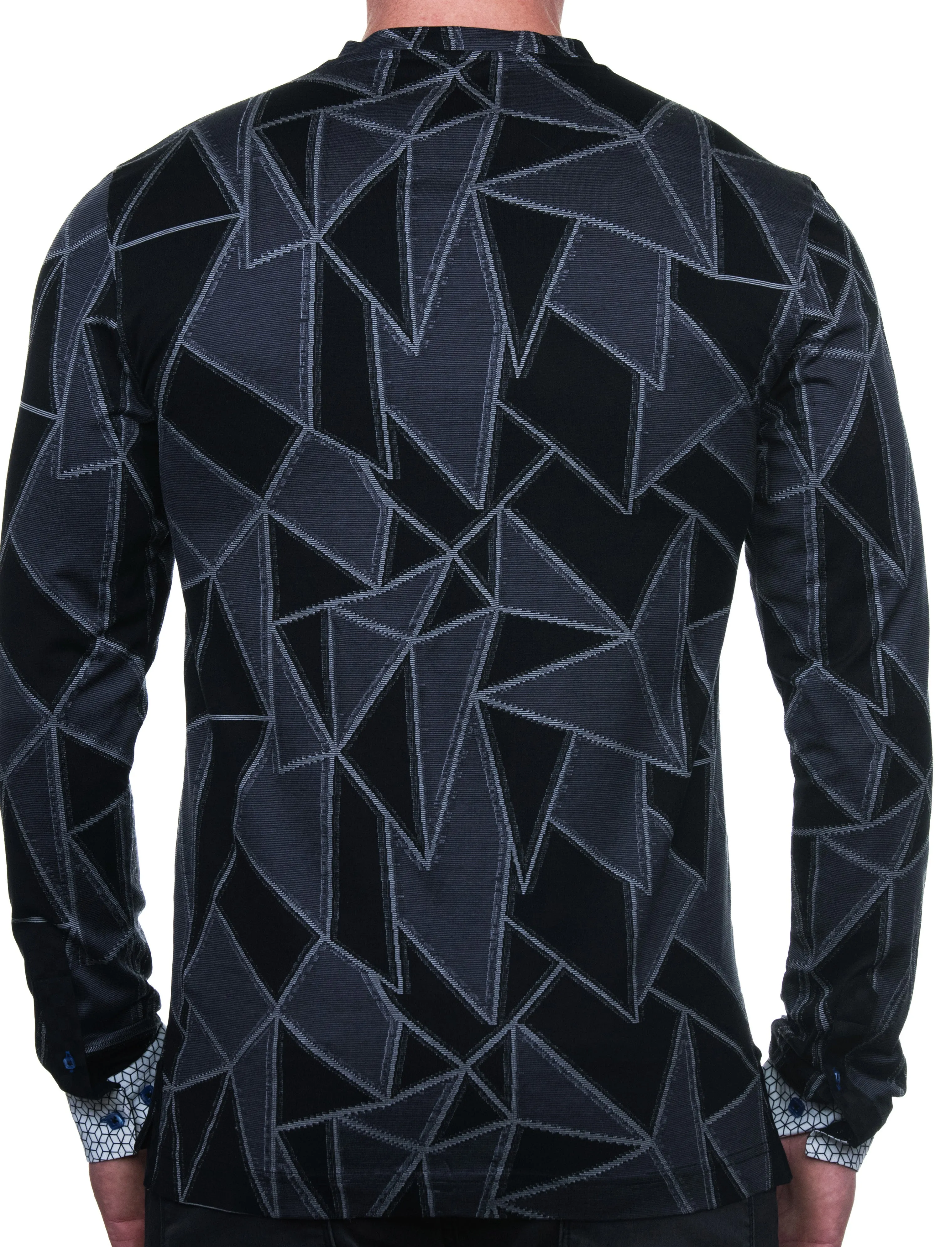 V-Neck Edison Triangle  Black